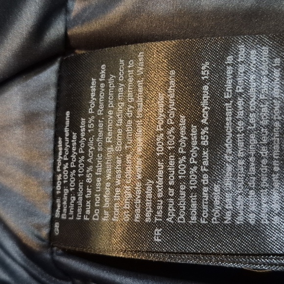 Helly Hansen Women's Size Medium Black Hooded Puffer Parka with Faux-Fur Trim - Picture 4 of 8